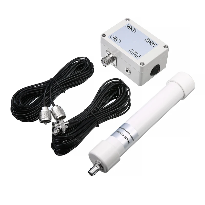 Усилитель сигнала приема мини Whip VLF LF HF VHF SDR активная антенна с кабелем