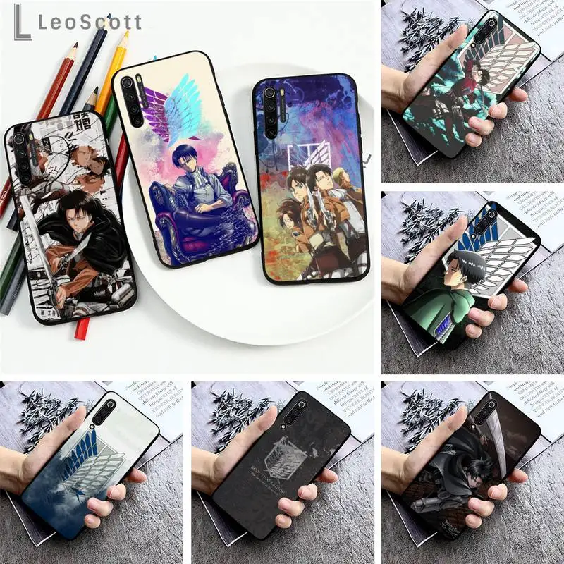 

Attack On Titan Phone Case For Xiaomi Redmi note 7 8 9 pro 8T 9S Mi Note 10 Lite pro