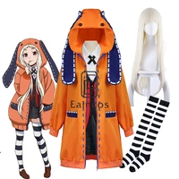 anime kakegurui yomoduki runa jacket hoodie coat yumeko jabami cosplay costume japanese school girls uniform