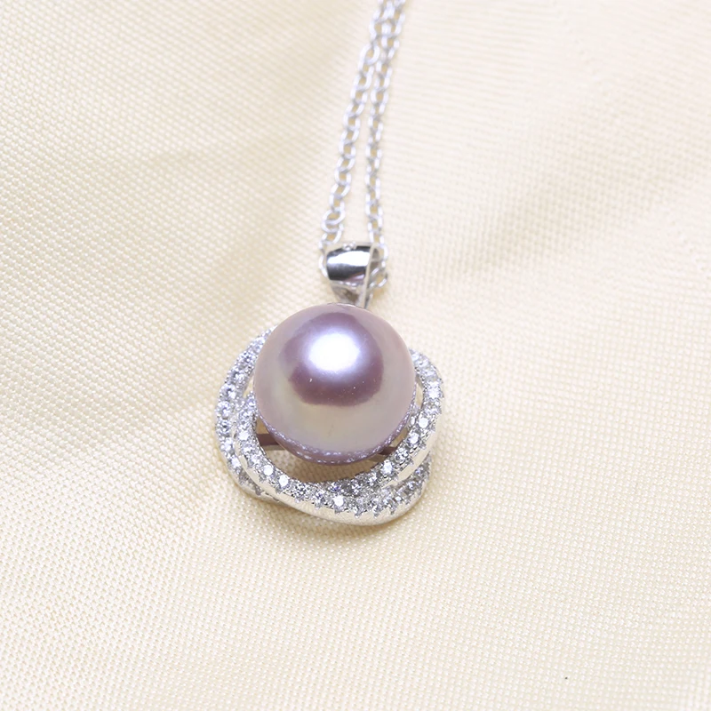 BaroqueOnly Zircon inset natural freshwater pearl pendant Edison chocker girl neacklace 2019 new arrivals PDA | Украшения и
