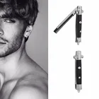 Автоматическая Складная Расческа для ножей, триммер для волос, Бабочка, Мужская карманная расческа из нержавеющей стали, щетка для прыжков на весну, стильные инструменты, Новинка