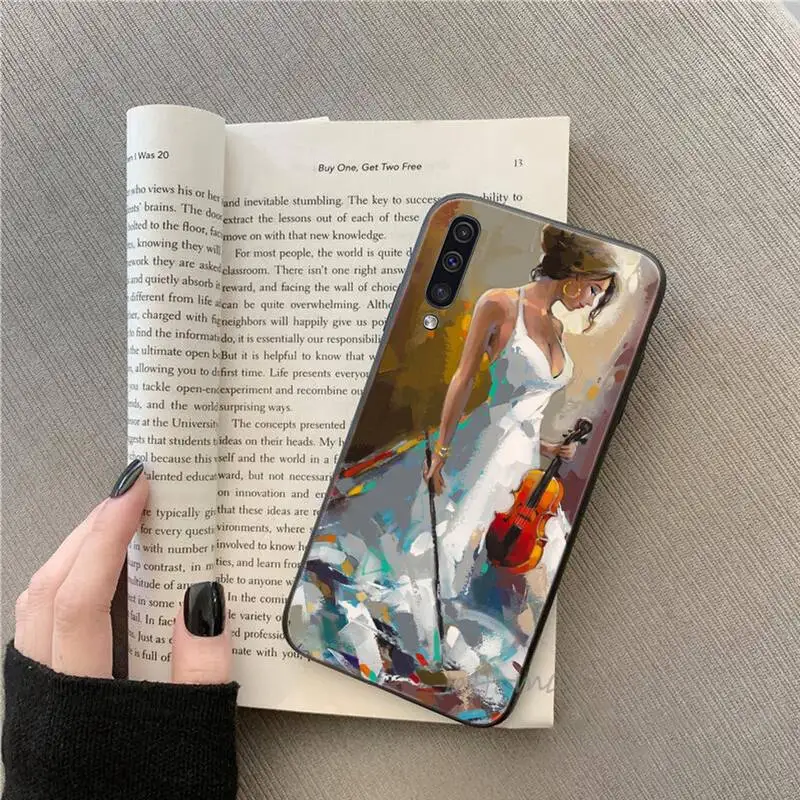 

Red artistic sexy woman Phone Case For Samsung galaxy S note 7 8 9 10 20 fe edge A 6 10 20 30 50 51 70 lite plus Soft Silicone