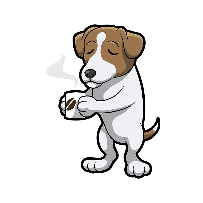 Милые пвх наклейки джек рассел терьер собака аниме декор мотоцикл внедорожник