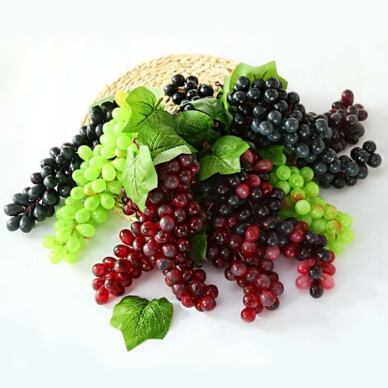 Искусственный фруктовый виноград пластиковые поддельные декоративные фрукты