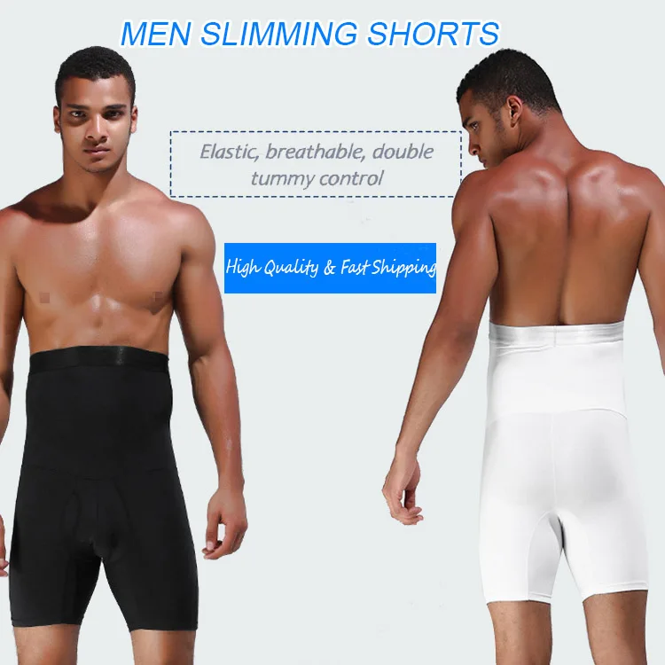 Для мужчин Управление трусы боксеры фирма похудения Высокая Талия тренер