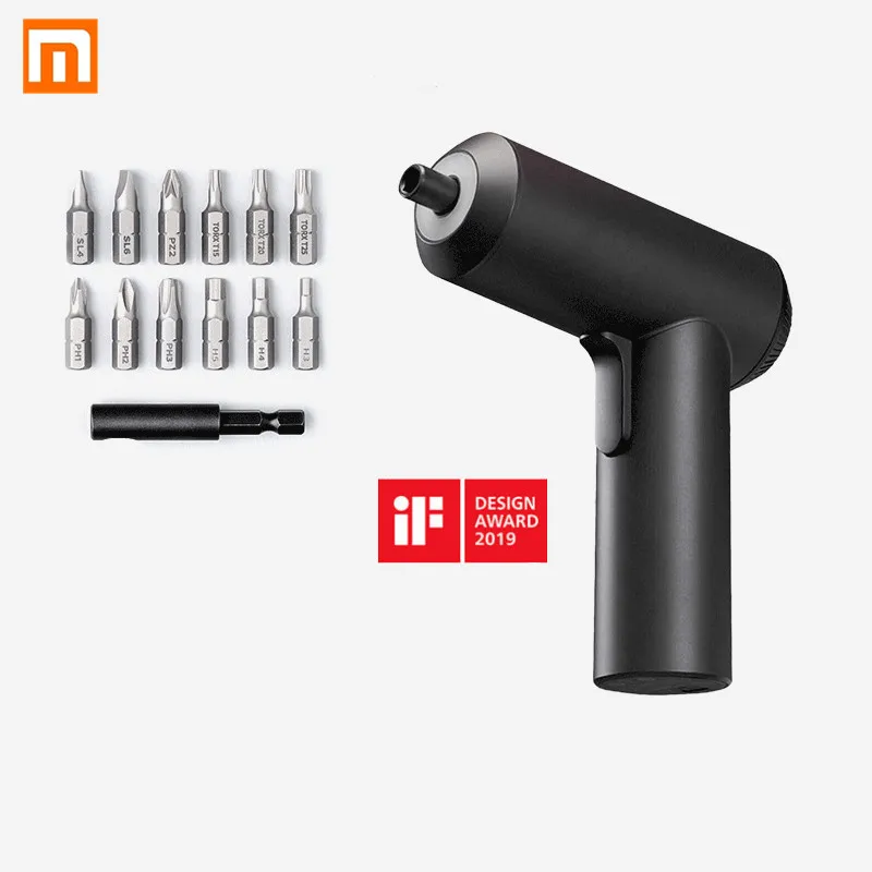 Новинка Xiaomi Mijia Беспроводная перезаряжаемая отвертка 3,6 V 2000mAh Li-Ion 5N. m электрическая отвертка с 12 шт. S2 винтами