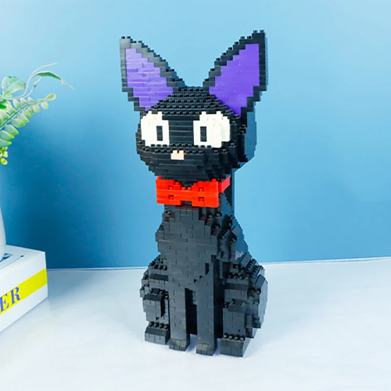 3D модель мультяшного животного Babu 8806 JiJi Черный кот животные 1850 шт. сделай сам
