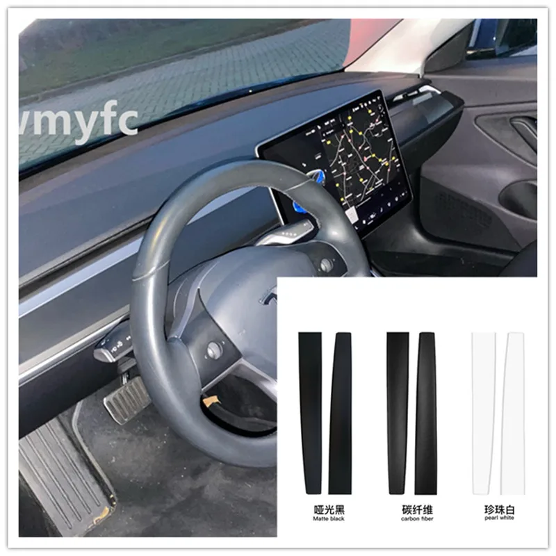 

Отделка центральной консоли автомобиля для Tesla Model 3 Y, аксессуары из углеродного волокна, панель приборной панели, многослойное покрытие, ук...