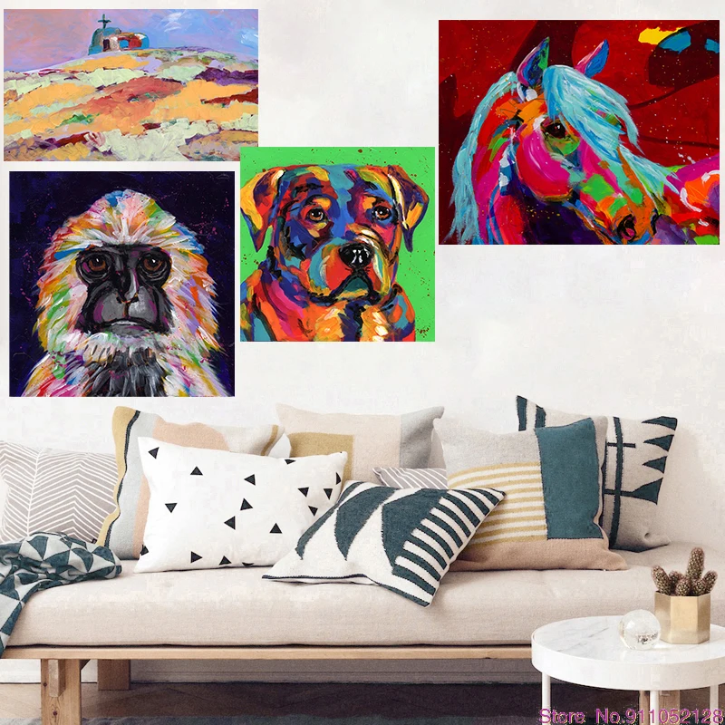 

Drawing Coloring By Numbers Decor Art Animal Abstract Picture Paint By Numbers Set Oil Painting DIY Kits Canvas Frame Picture
