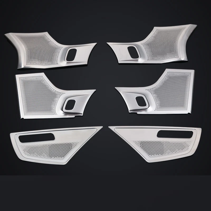 Acoustic speaker decoration stainless steel auto parts Car stickers Door Horn for volvo XC90 2015 2016 2017 2018 2019 2020 | Автомобили и