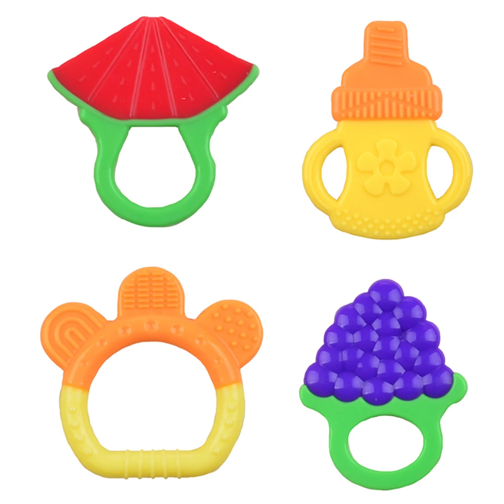 Baby Infant Rattle Grape Bear Silicone Teether Soothing Tooth Chew Teething Toy New | Мать и ребенок