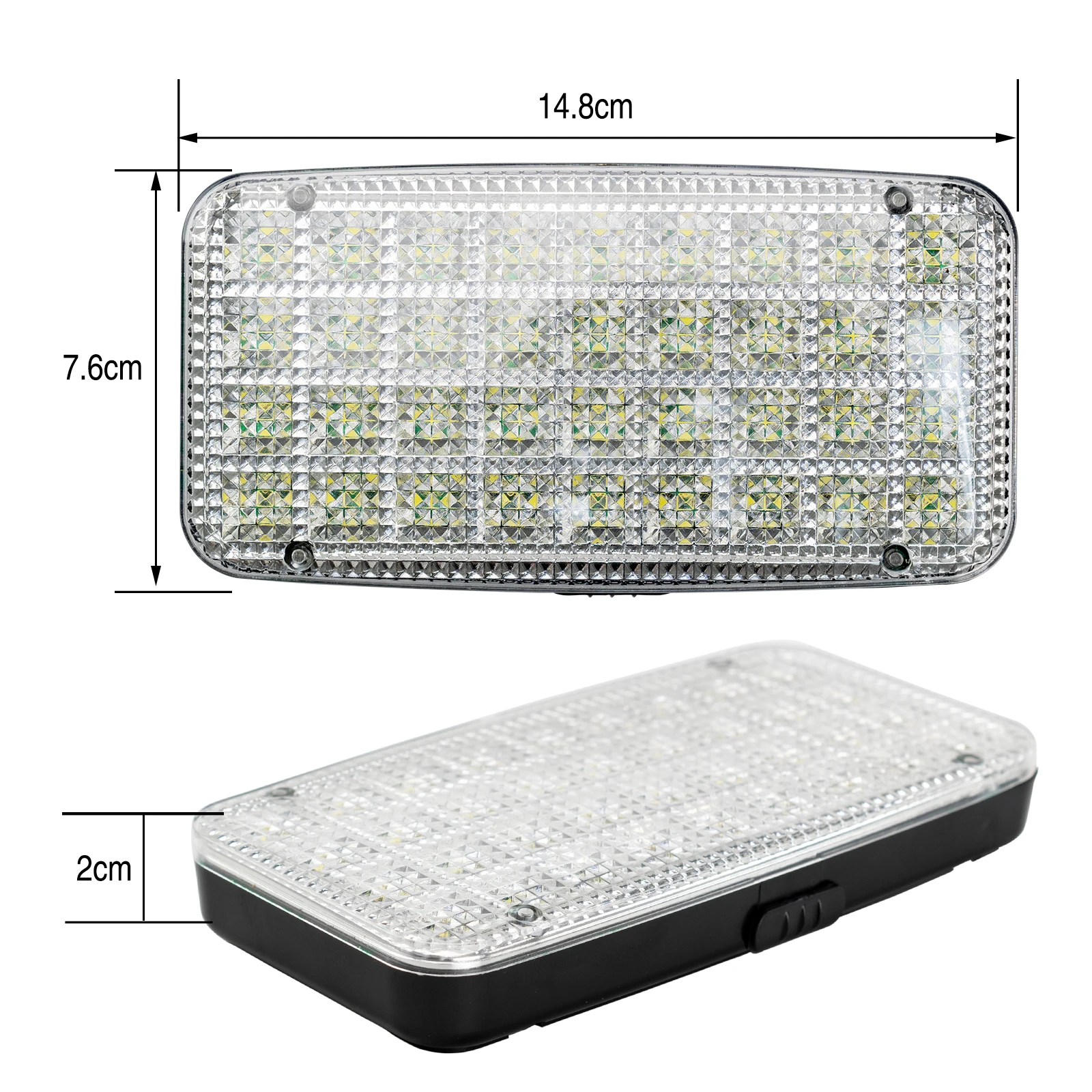 2X прямоугольный 36 SMD автомобильный купольный светильник для крыши лампа чтения