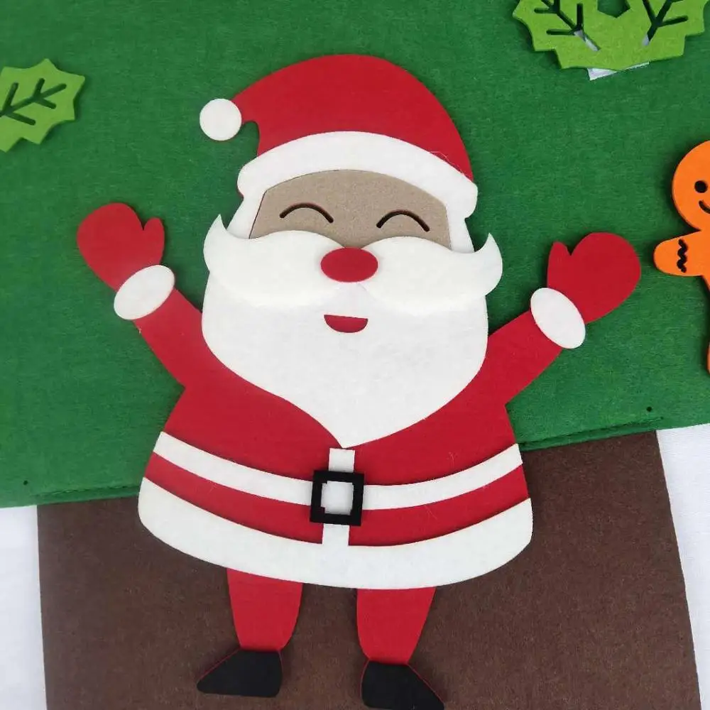 

Kids DIY Felt Christmas Tree Christmas Decoration for Home Navidad 2021 New Year Gifts Christmas Ornaments Santa Claus Xmas Tree