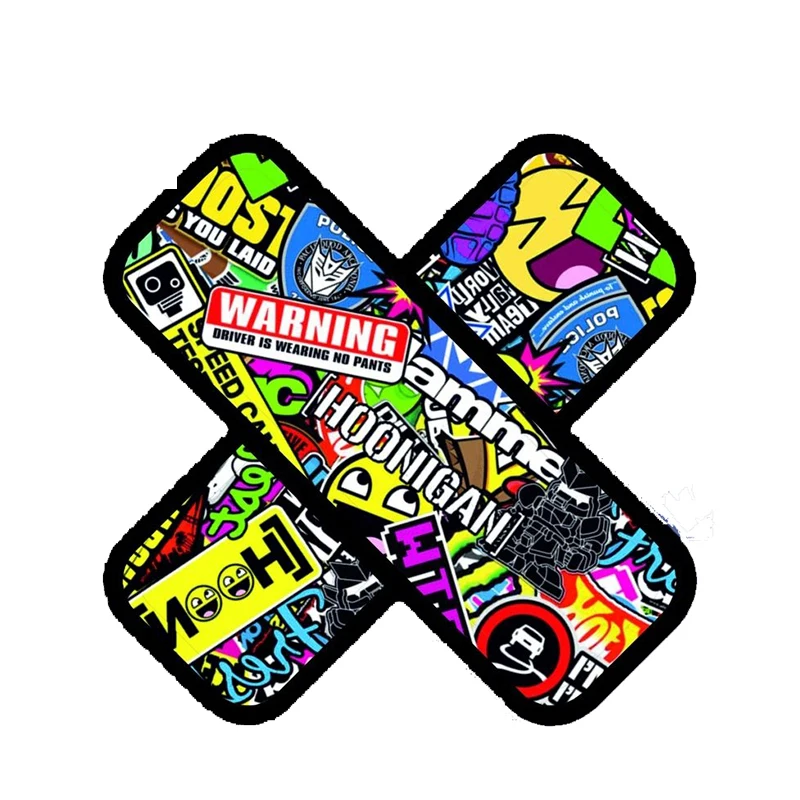 

13cm X 13cm Hot Sale Creative PLASTER STICKER BOMB Colour Car Sticker Accessories Vinyl Car Styling Scratches Waterproof PVC