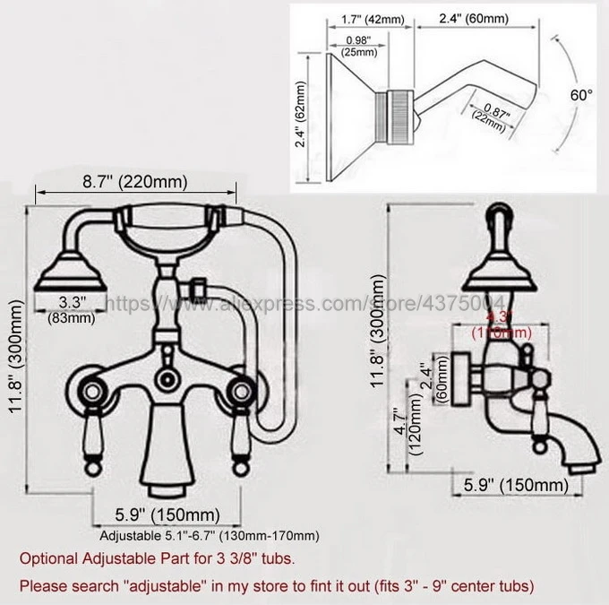 Масло втирают Бронзовый Смеситель для ванной комнаты кран настенный ручной
