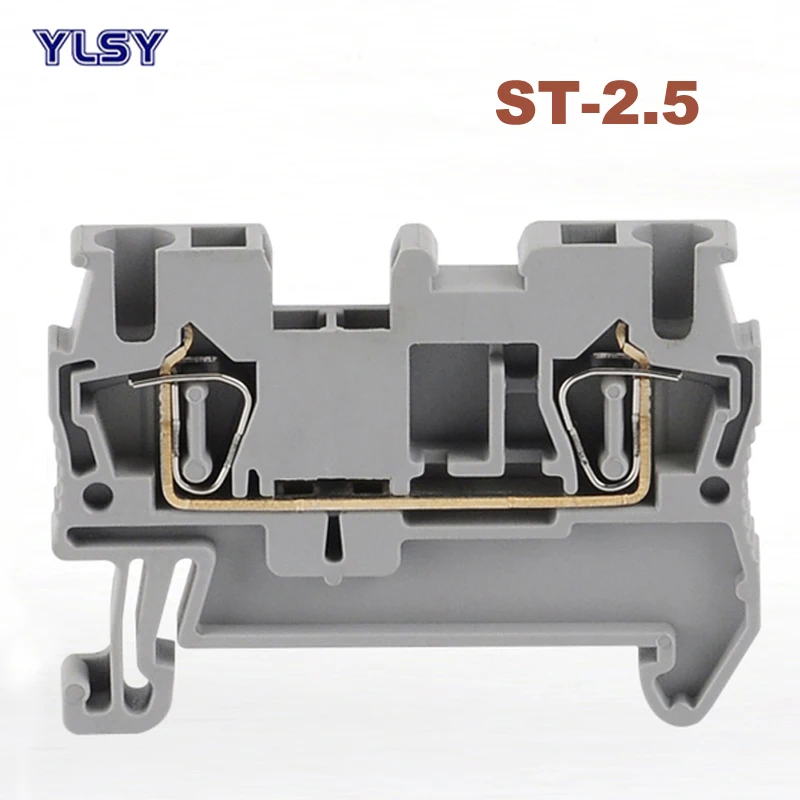 50 шт. Пружинные клеммные колодки ST 4 Morsettiera Din Rail безвинтовое Тип Терминалы Блок