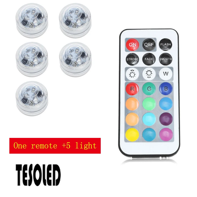 Светодиодная лампа для свечей водонепроницаемая дайвинга Свеча 1 5 В с цветным