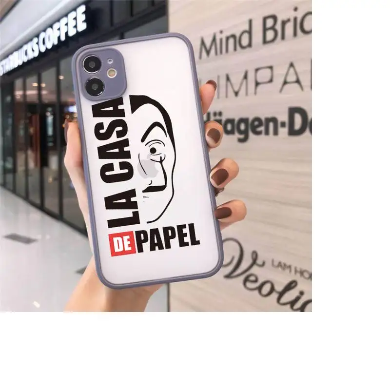 

Money Heist House Spain TV luxury funda Phone Cases shell matte transparent For iphone 7 8 11 12 plus mini x xs xr pro max