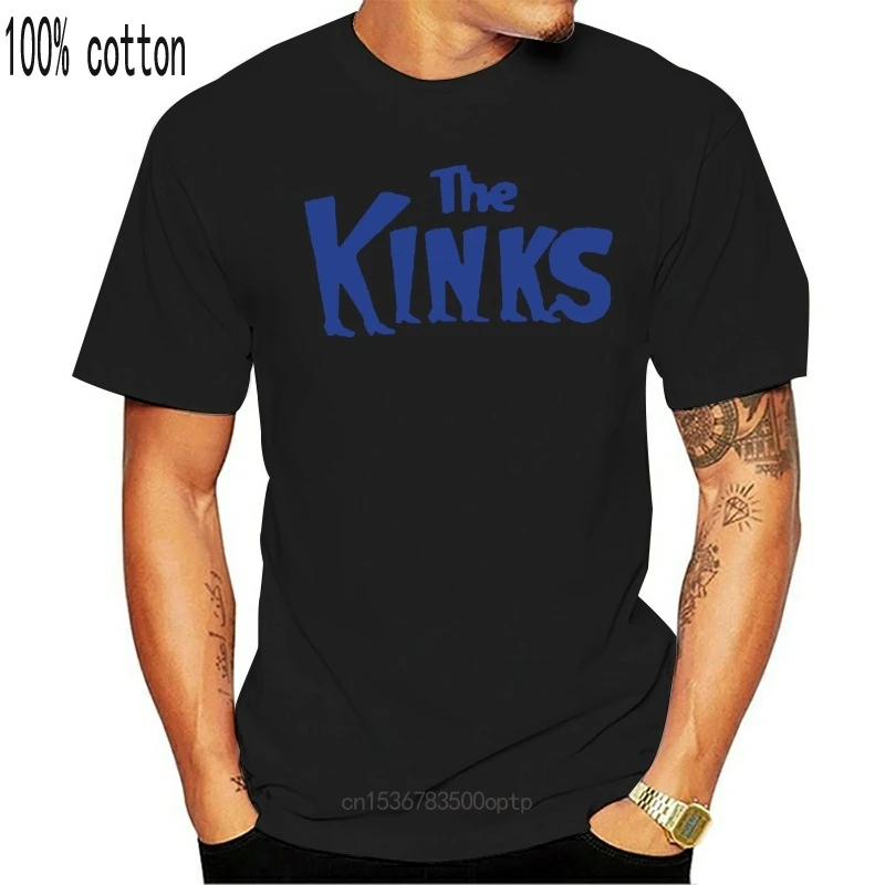 

New 2021 The Kinks Rock Band Legend Logo Men's White T-Shirt Size S-3XL Cotton TShirt Fashion T Shirt