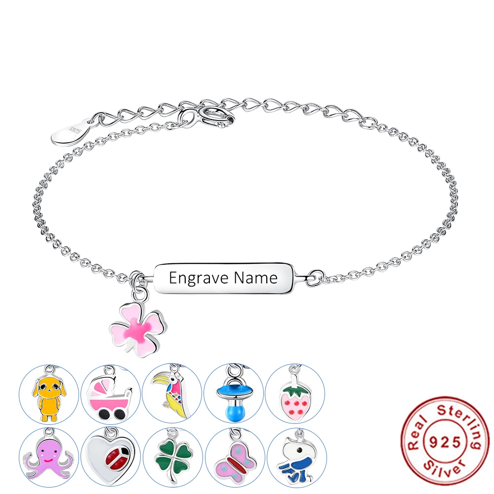 Браслет с гравировкой имени персонализированные рождественские украшения из
