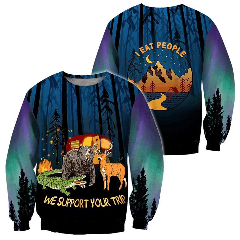 

We Support Your Camping Trip 3D Printed Cosplay Costumes Women Men Funny Hoodies/Sweatshirt/Zip Jacket