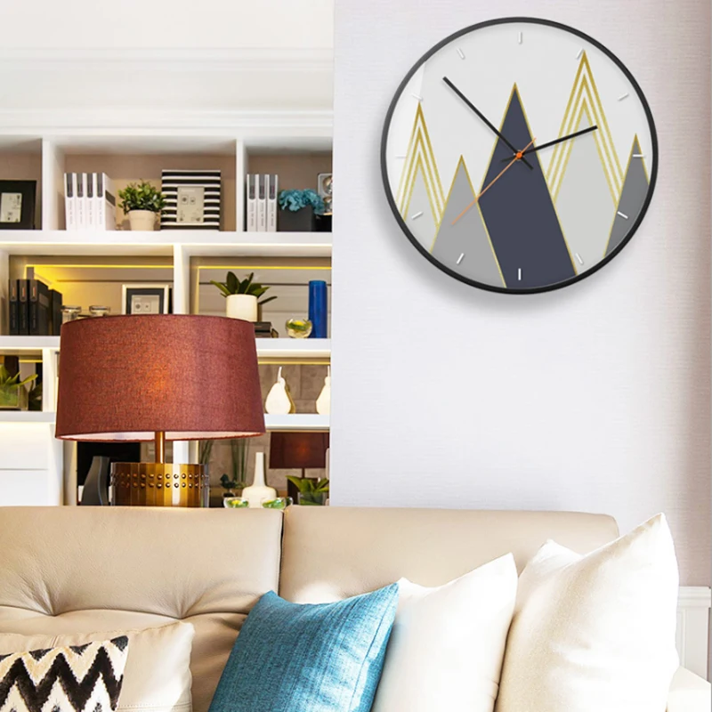 New 3D Big Wall Clock Fashion Art Simple Light Luxury Large Size Bedroom Modern Design For Home | Дом и сад