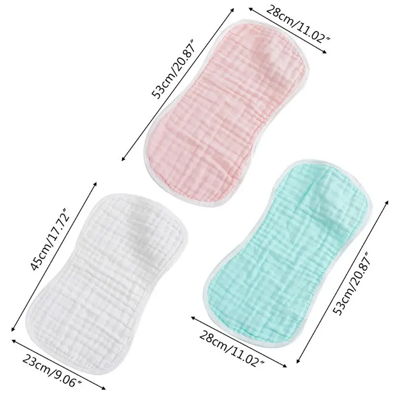 

5PCS Cotton Baby Burp Cloth Absorbent Bibs Burping Rags Newborn Feeding Towel