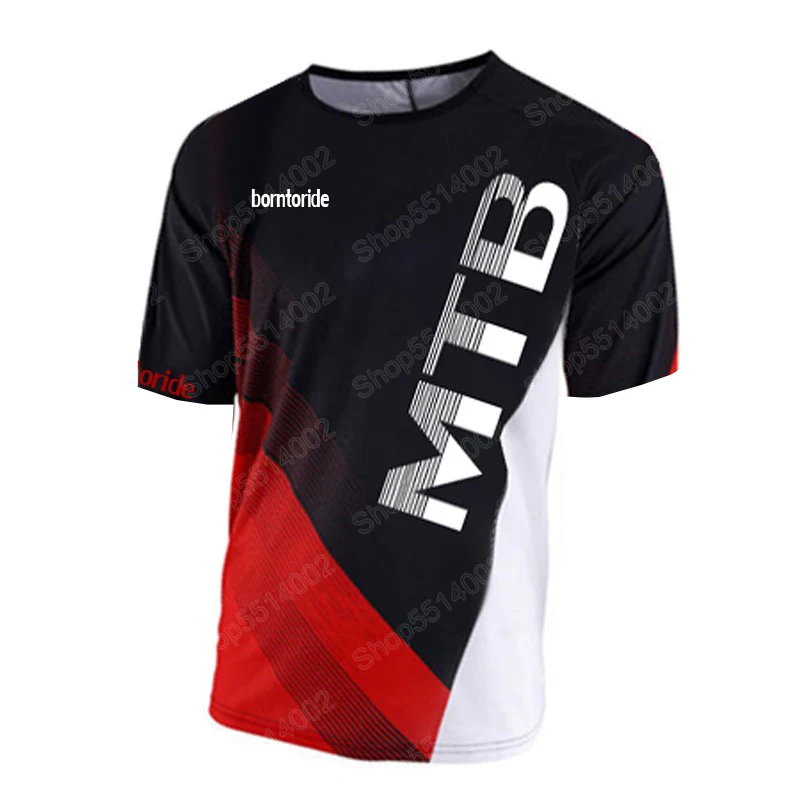 Short Sleeve Downhill Jersey Mountain Bike T-shirt MTB DH Maillot Bicycle Shirt Uniform Cycling Clothing Motorcycle Clothes | Спорт и