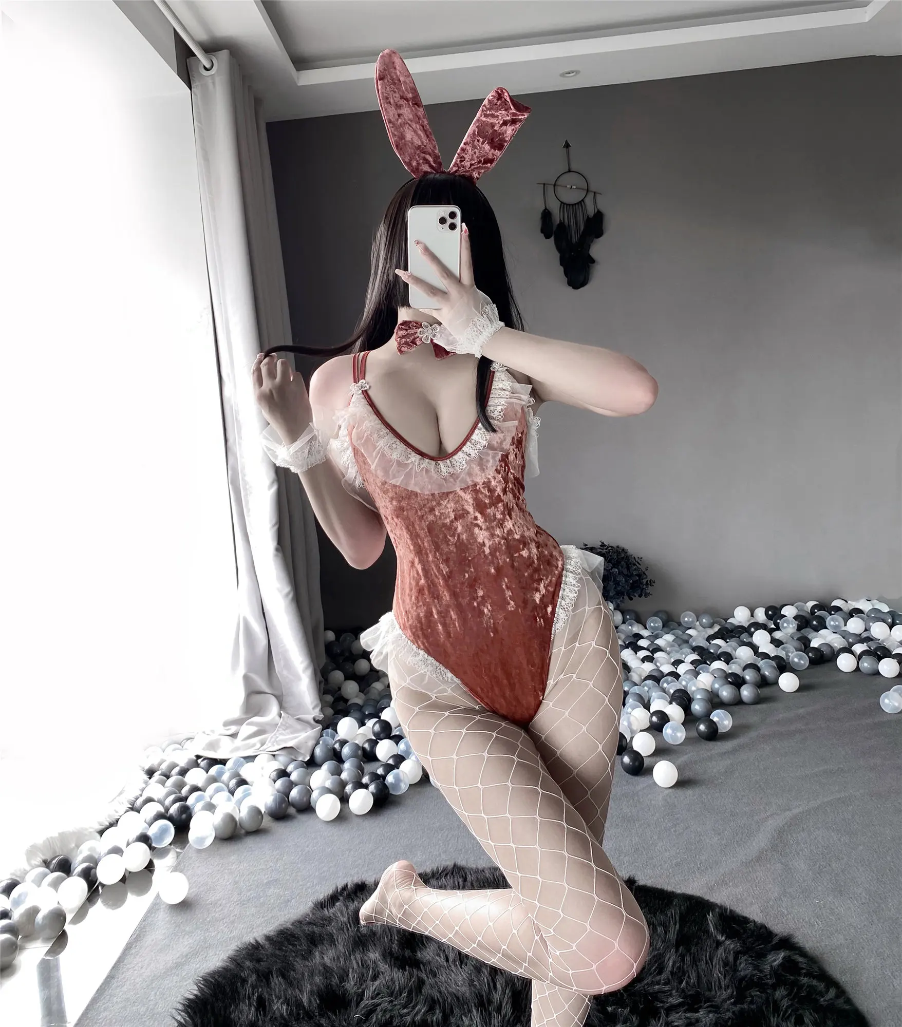 

Sexy Lingerie for Women Erotic Porno Velvet Cute Lace Free Take-off Bunny Girl Bodysuit Sexy Uniform Temptation Costume Suit