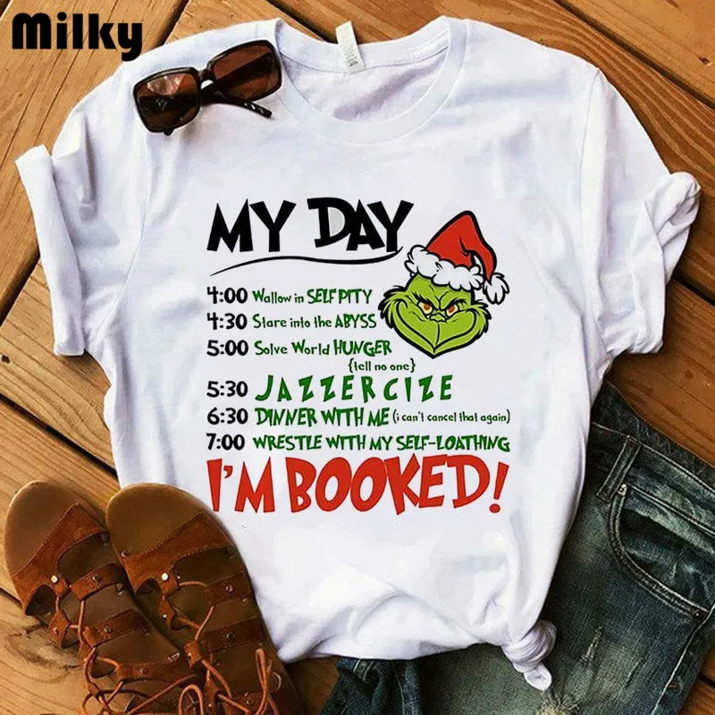 Смешная футболка Grinch Женская Милая с графическим рисунком женская в стиле