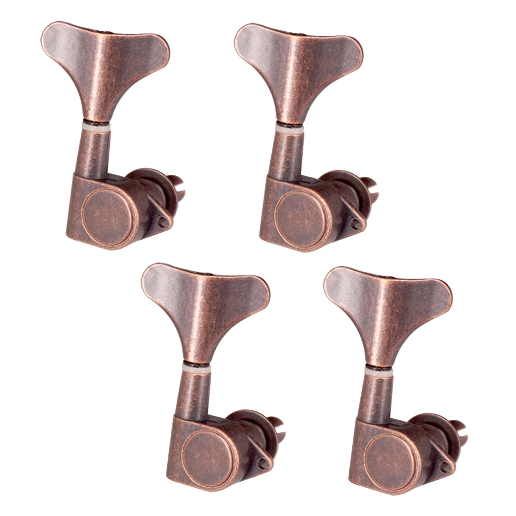 Кнопки хвост Bass String Tuners Pegs keys машинная головка 4R красная бронза | Спорт и