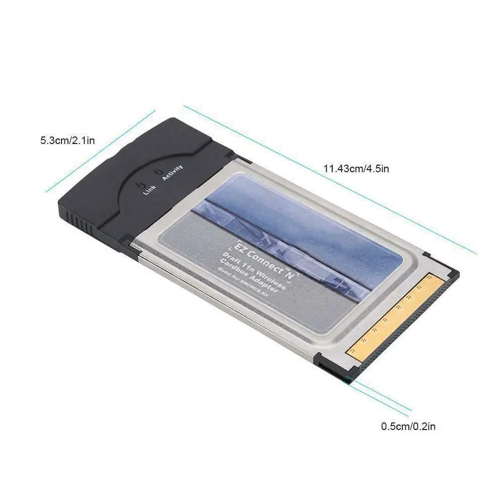 Новая беспроводная сетевая карта SMC SMCWCB-N2 PCMCIA 300M беспроводная сетевая карта подключение N Pro PCMCIA WiFi WLAN карта 2,4 ГГц