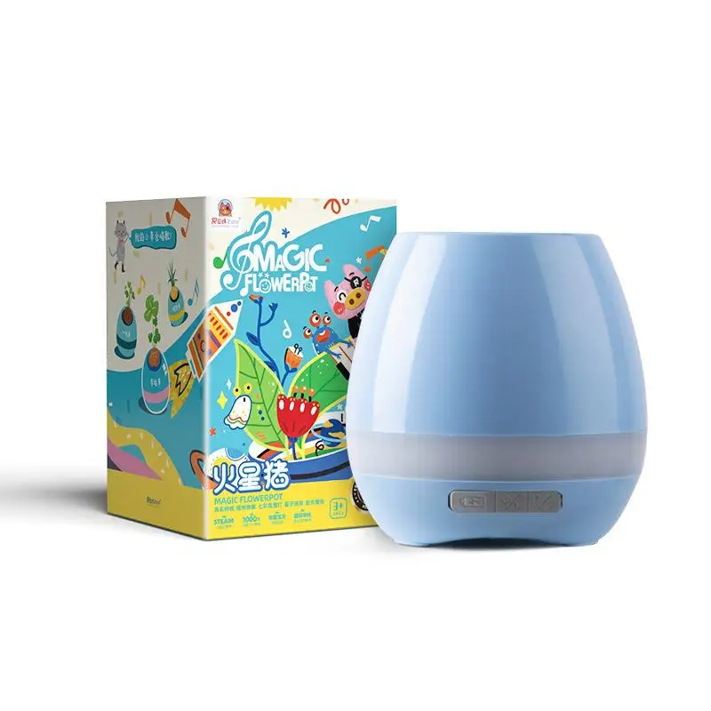 

New Creative Green Plant Sensing Piano Accompanies The Night Light Bluetooth Speaker Four In One Function Children Toy Flowerpot