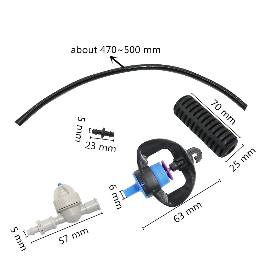 10 комплектов вращающихся микронасадок для запотевания сферическое