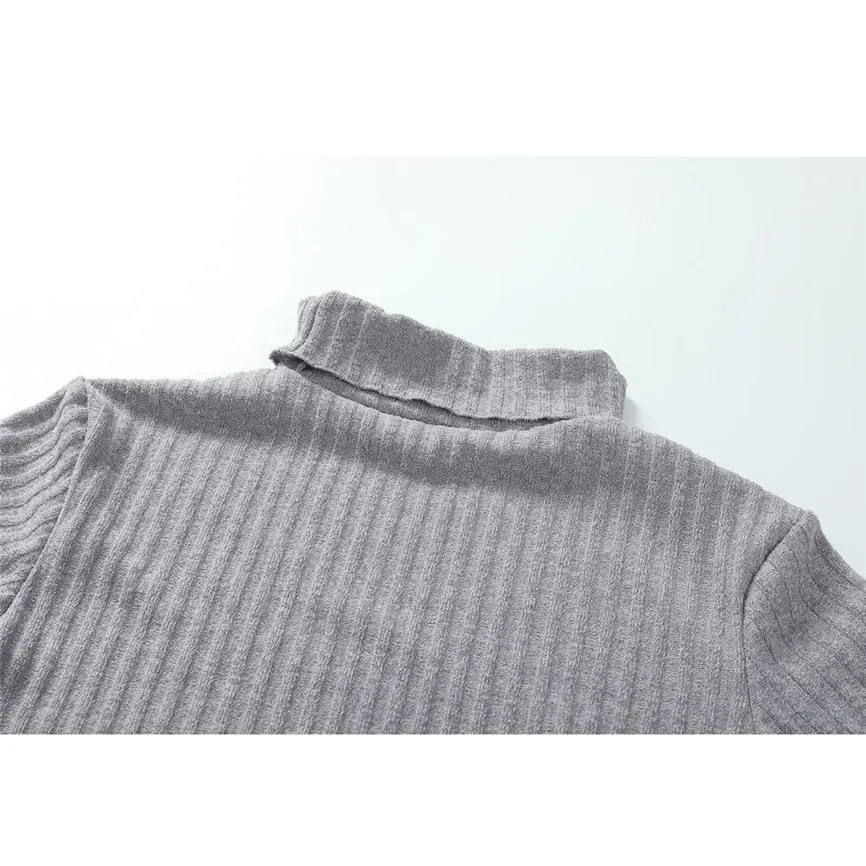 Womens Sweater Abrigos Mujer Invierno Casual Long Sleeve Jumper Turtleneck Sweaters Dress New Hot Spring Autumn Thin | Женская одежда