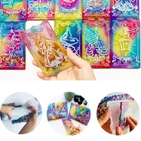 diy tarot epoxy resin mold witch divination prophecy props handmade crystal silicone casting tarot brand mould party game craft