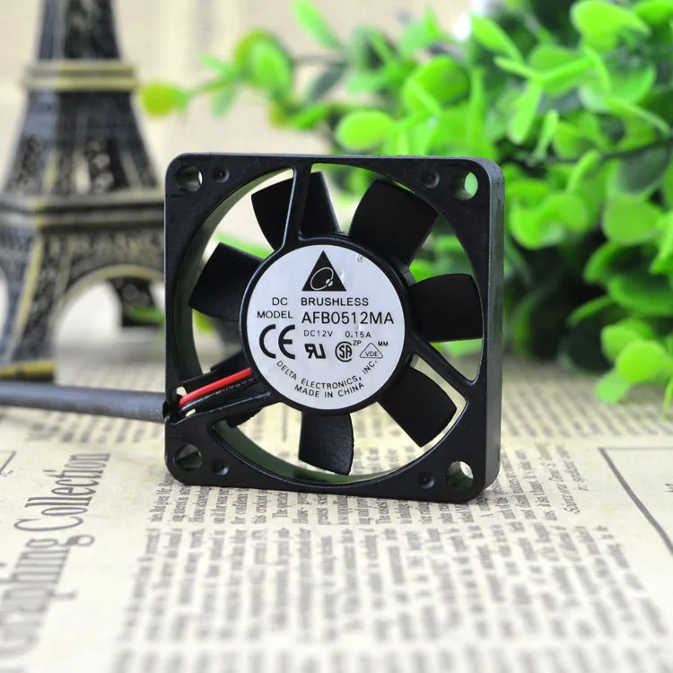

New original 12V 0.15A 5cm 5cm 2-wire CPU cooling fan AFB0512MA