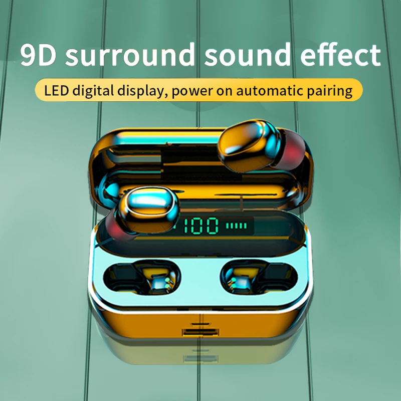 

Earphones G6S Touch Wireless Bluetooth Earbuds 9d Hi-Fi Surround Sound Noise Reduction Music Headset Zero Delay Game Earphones