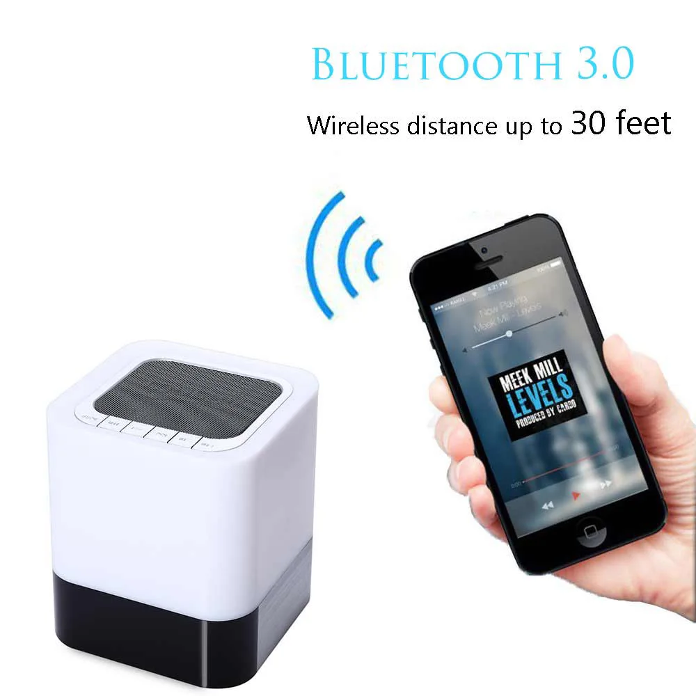 Настольный беспроводной блютус Бумбокс сабвуфер 3D стерео Hi-Fi звук будильник