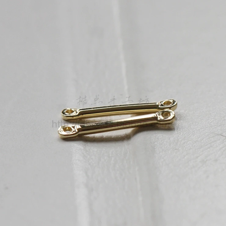 Соединитель из твердой латуни соединительная штанга 14x1 2 мм (3360C)|Ювелирная