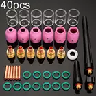 Набор сварочных горелок Tig, 40 шт., газовые линзы Pyrexs, стеклянные чашки, практичные Сварочные Аксессуары для WP-92025