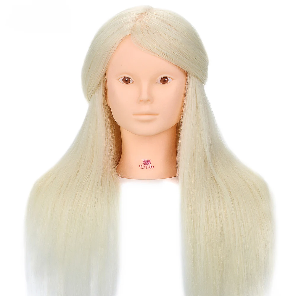 24 дюйма 90% из натурального меха женский манекен парикмахерские Стайлинг учебные