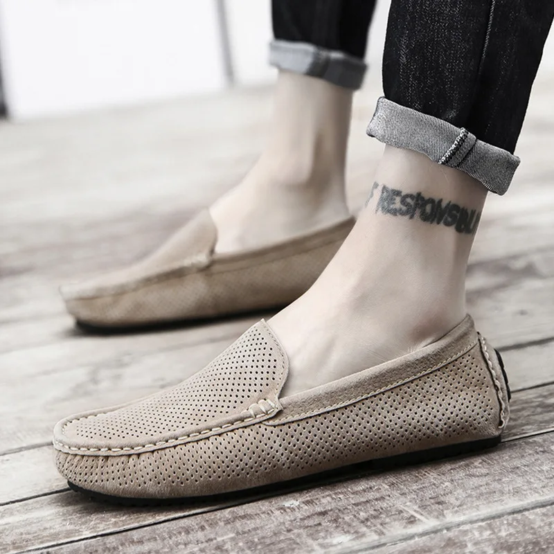 

Men's shoes hollow breathable fashion personality Joker men's shoes lazy shoes casual shoes in summer