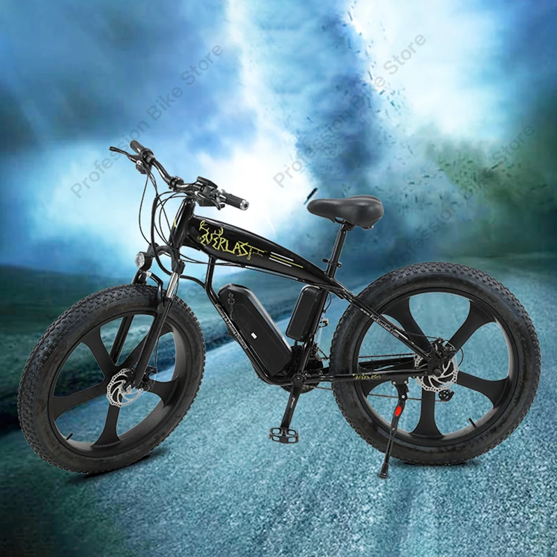 Verkauf AKEZ 26 Zoll Rad Erwachsenen Elektrisches Fahrrad 750W 48V 13AH 27 Mit Variabler Geschwindigkeit E-Bike Berg Fett Biycle Snowmobile Elektromobil