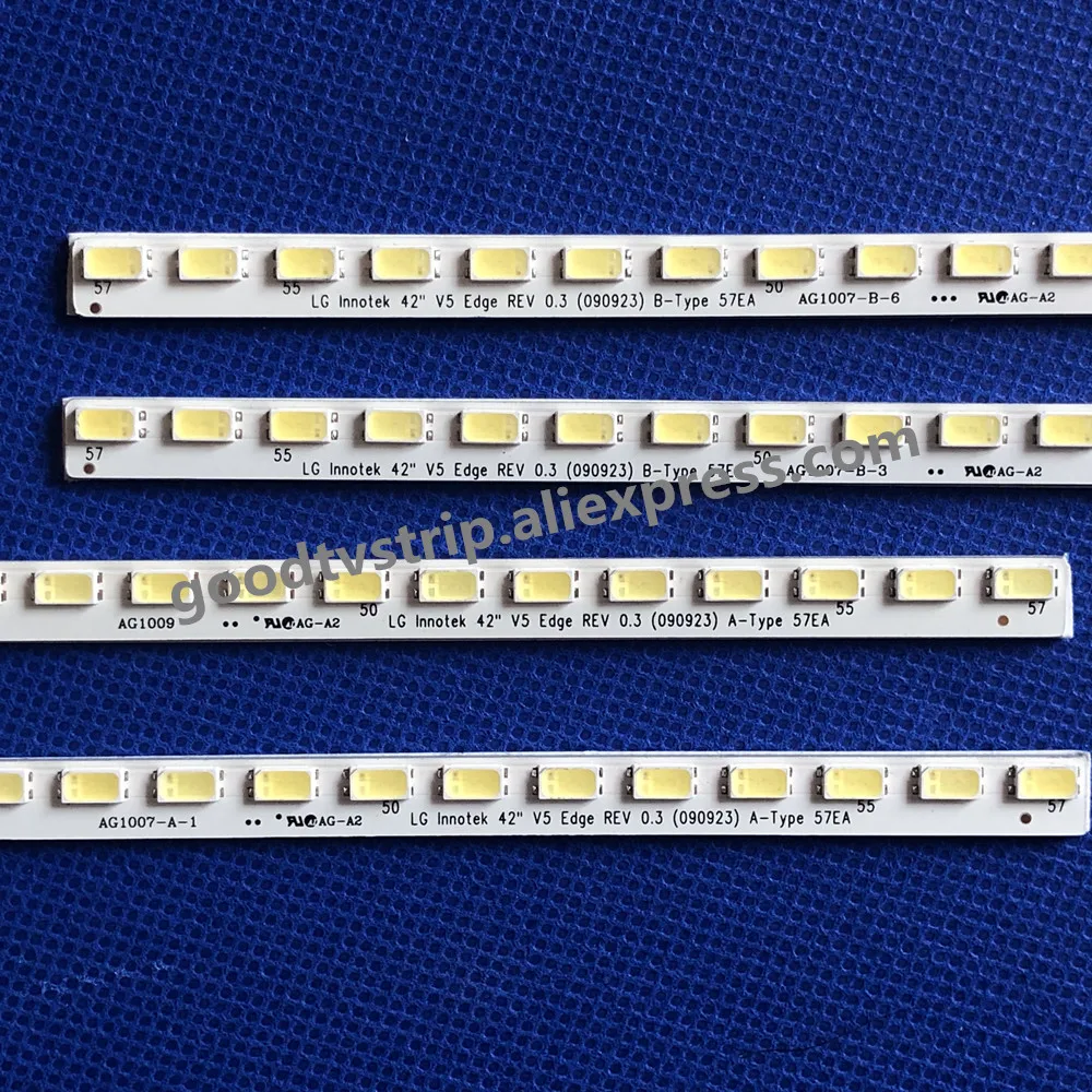 

4 шт. Светодиодная подсветка полосы для LG 42LE5300 42LE5500 42LV5380 3660L-0353A 0352A innotek 42 V5 Eege REV 0,3 A B тип