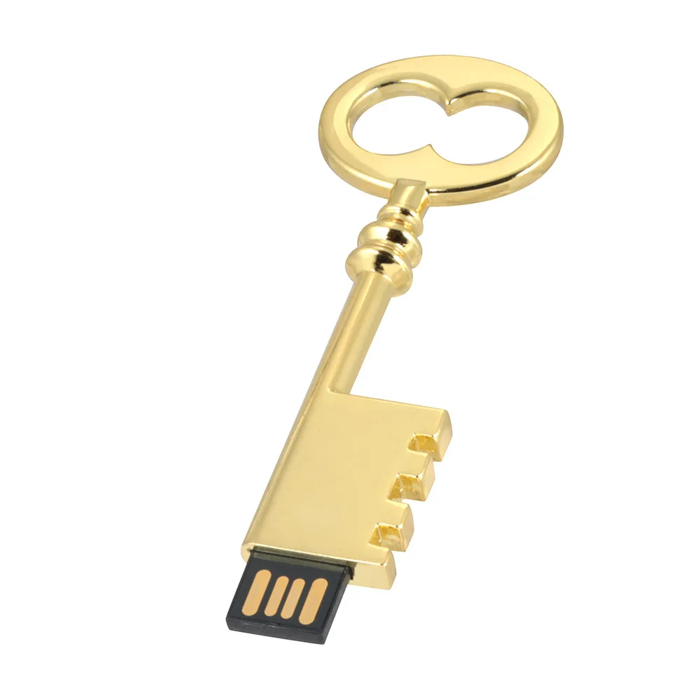 USB Flash Memory Drive 16GB Vintage Key 2.0 Metal Stick Storage Thumb Digital U Disks Micro Sd Drive-L830 | Компьютеры и офис