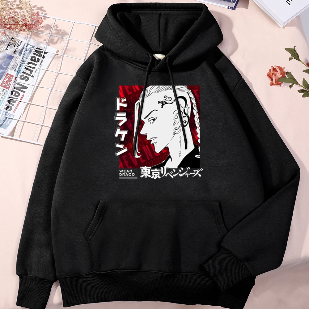 

Sweatshirt Mens Anime Tokyo Revengers Longgong Temple Jian Print Hoody Male Oversize O-Neck Hoodie Loose Warm Japanese Pullover