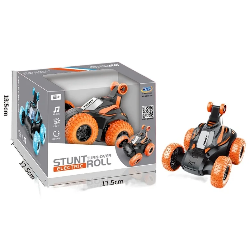 

2021 Hot Remote Control Stunt Electric Dumper with Light Music Rollover Stunt Boy Children's Universal Toy ATV