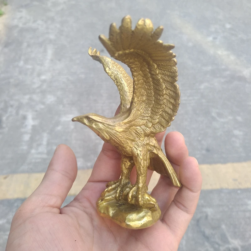 

Copper Crafts Eagle Show Grand Dapeng Office Decorationmetal crafts home desktop decor decoration ornaments(A854)