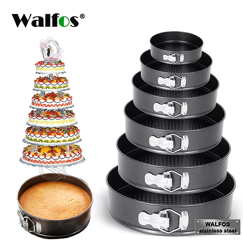 

WALFOS Baking Pans Kitchen Cake Tool Cake Mold Metal Round Baking Dish Bakeware Non-Stick Mold Kitchen Accessories